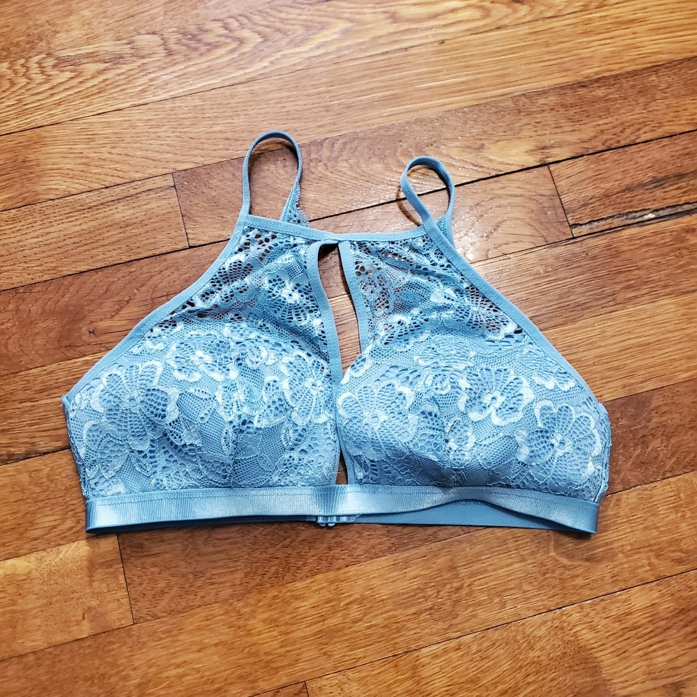 Charlotte Russe (NWOT) Light Blue Lacey Bralette